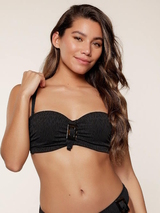 Plage de LingaDore  Beautiful Black noir haut de bikini préformé