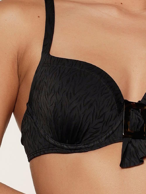 Plage de LingaDore  Beautiful Black noir haut de bikini préformé