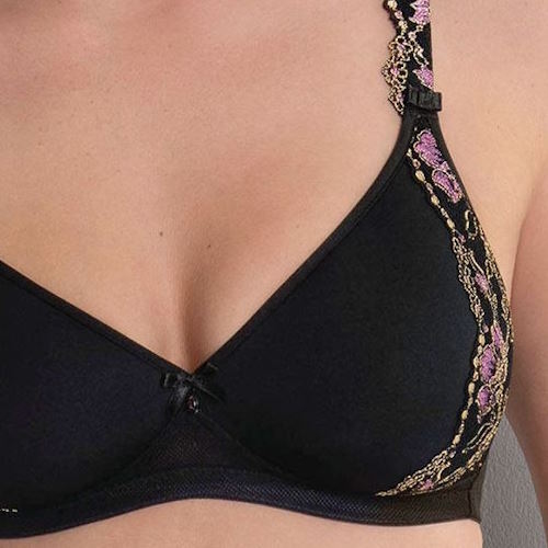 Rosa Faia Colette noir soutien-gorge sans armatures en dentelle