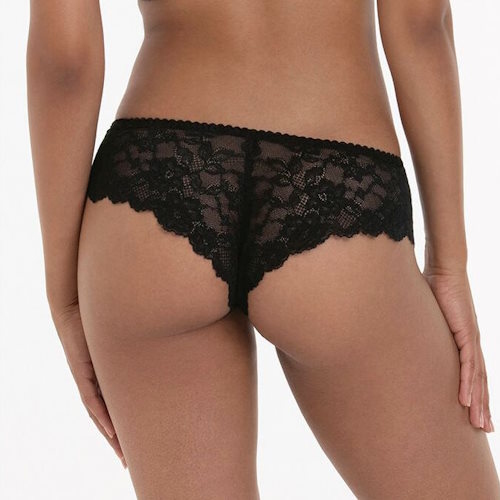 Rosa Faia Bobette noir slip brésilien