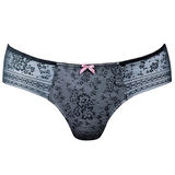 Rosa Faia Fleur anthracite slip