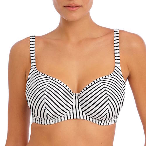 Freya Swim Jewel Cove noir/blanc haut de bikini préformé