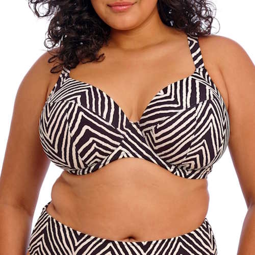 Elomi Swim Fiji Falls noir/blanc haut de bikini préformé