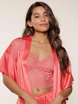 LingaDore Spiced Coral spiced coral soutien-gorge sans armatures en dentelle