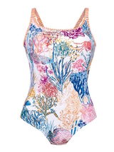 Anita Care Carini blanc/print maillots de bain prothétique