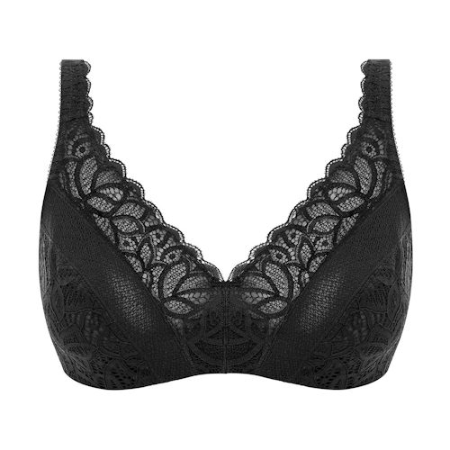 Wacoal Lingerie Raffine noir soutien-gorge sans forme