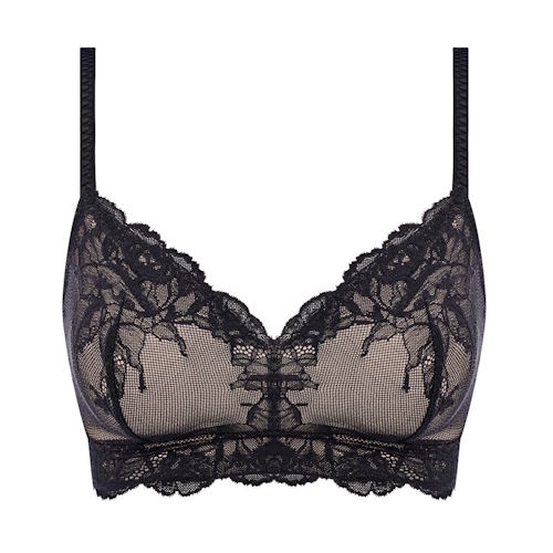 Wacoal Lingerie Vivid Attraction noir soutien-gorge sans forme