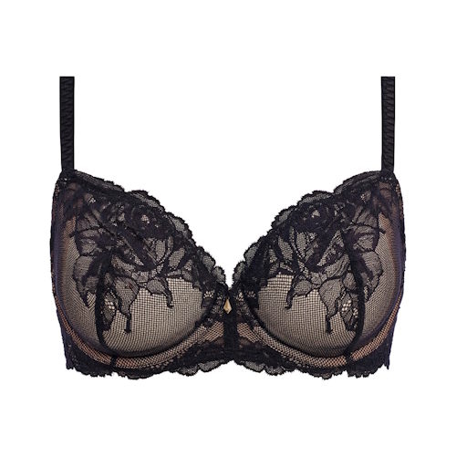 Wacoal Lingerie Vivid Attraction noir soutien-gorge sans forme