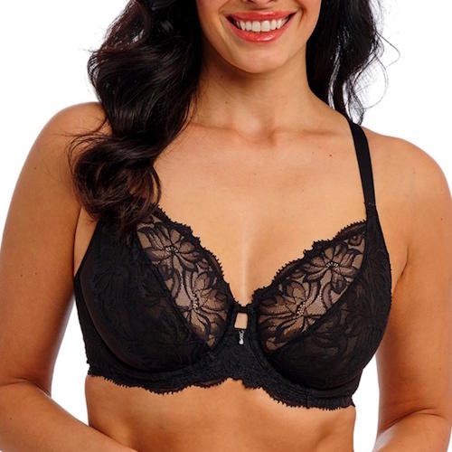 Wacoal Lingerie Abellia noir soutien-gorge sans forme