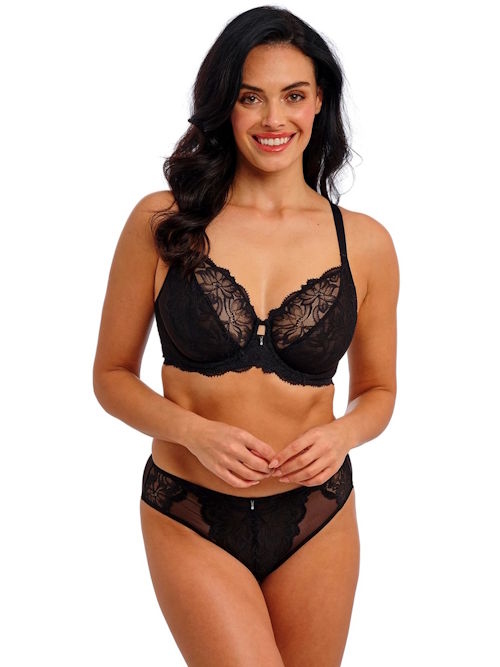 Wacoal Lingerie Abellia noir soutien-gorge sans forme