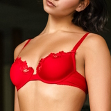 Guy de France Royale rouge soutien-gorge rembourré