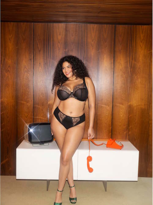 Elomi Teagan noir soutien-gorge sans forme