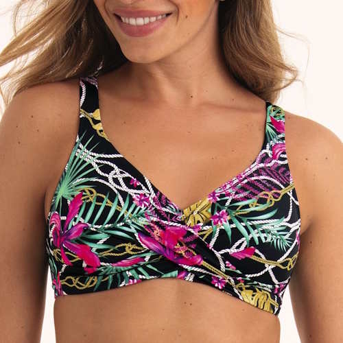 Maillots de bain Anita Ottillie noir/print soutien-gorge bikini corbeille