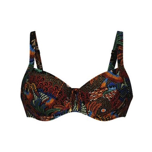 Maillots de bain Rosa Faia Sibel noir/print soutien-gorge bikini corbeille
