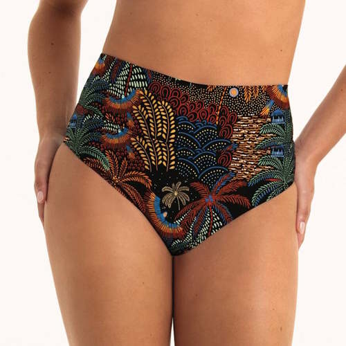 Maillots de bain Rosa Faia Lorena noir/print slip de bikini