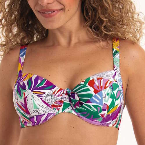 Maillots de bain Rosa Faia Luna blanc/print soutien-gorge bikini corbeille