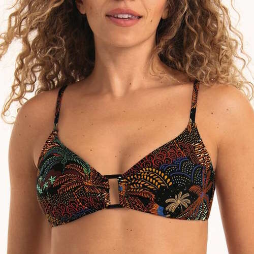 Maillots de bain Rosa Faia Stella noir/print haut de bikini préformé