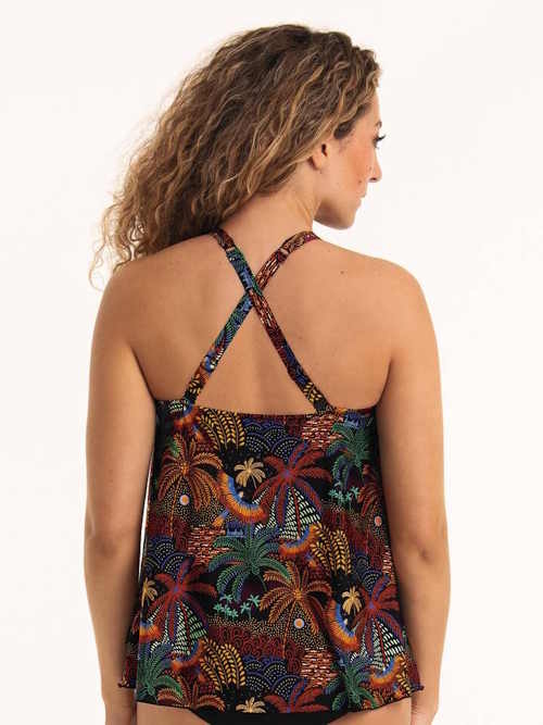 Maillots de bain Rosa Faia Mabela noir/print tankini top