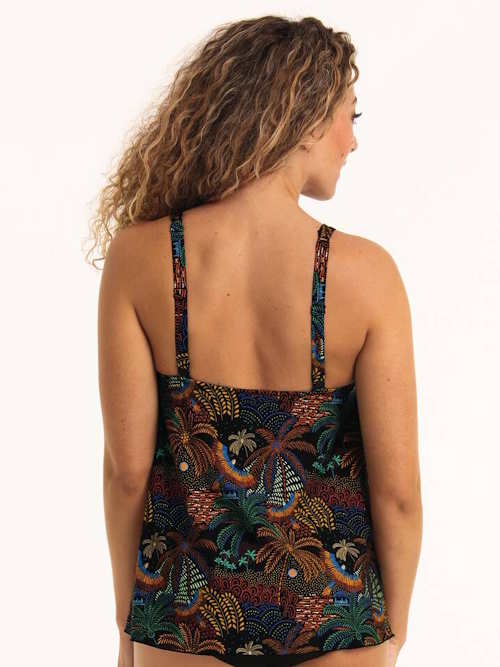 Maillots de bain Rosa Faia Mabela noir/print tankini top