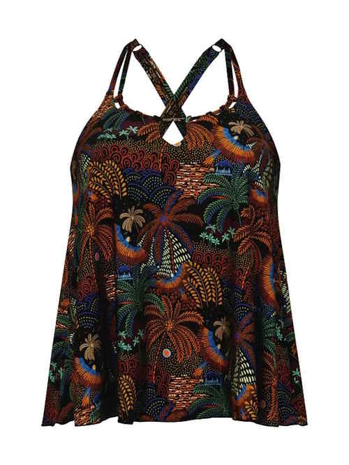 Maillots de bain Rosa Faia Mabela noir/print tankini top