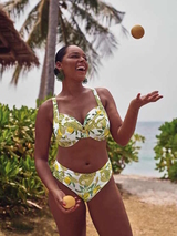 Maillots de bain Rosa Faia Hermine blanc/print soutien-gorge bikini corbeille