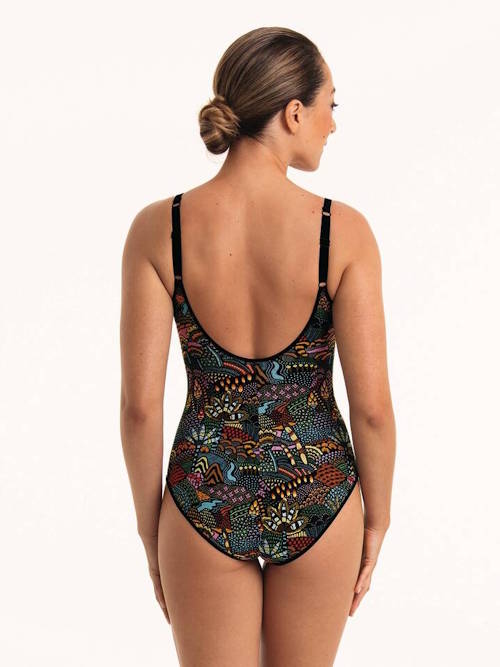 Anita Care Olinda noir/print maillots de bain prothétique