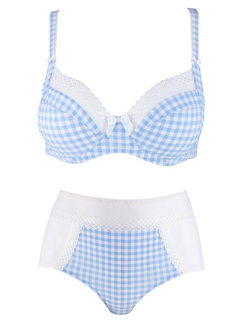 Louisa Bracq So Vichy bleu/blanc set