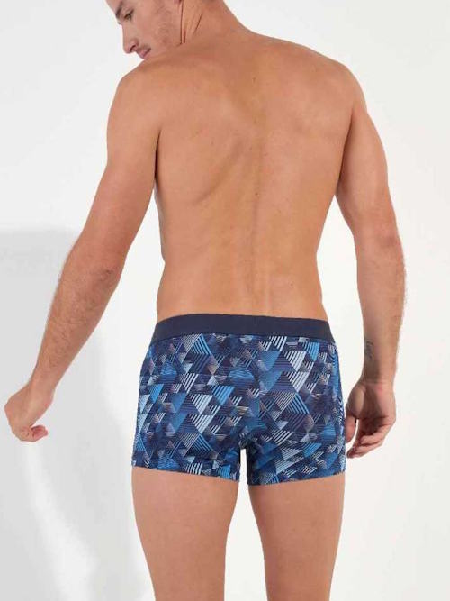 HOM Mékong bleu/print boxer