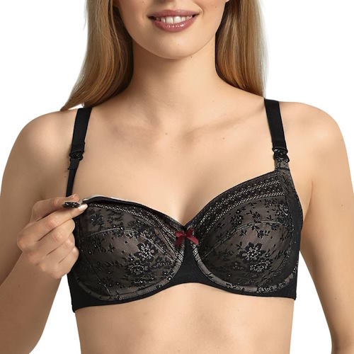 Anita Maternité Fleur noir soutien-gorge d'allaitement