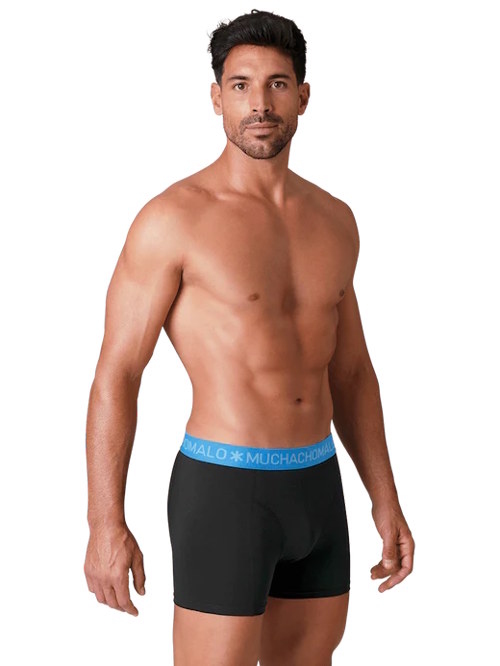 Muchachomalo Basic noir/bleu boxer en coton