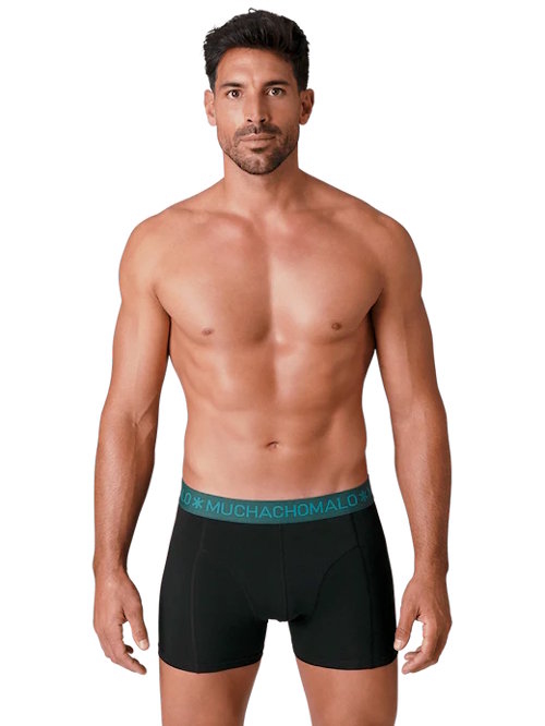 Muchachomalo Basic noir/bleu boxer en coton
