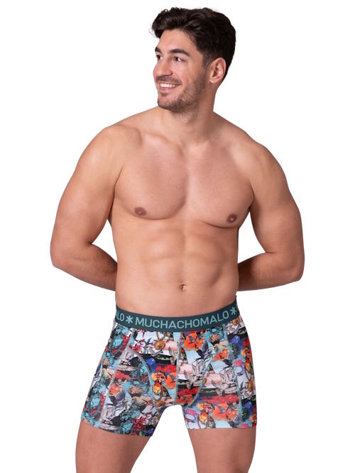 Muchachomalo Oiseau multicolore/print boxer en coton