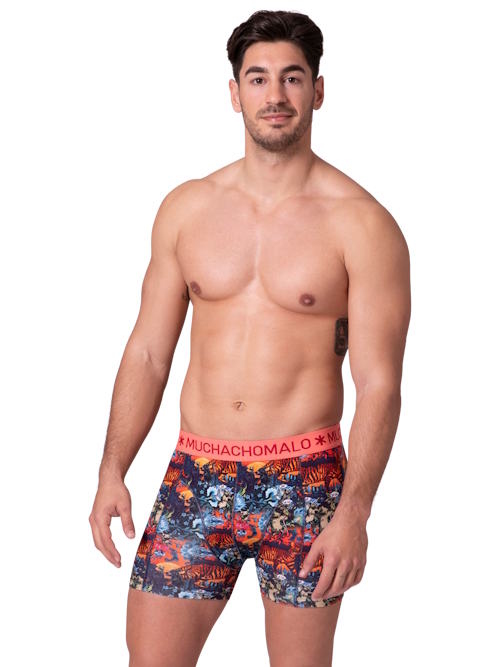 Muchachomalo Oiseau multicolore/print boxer en coton
