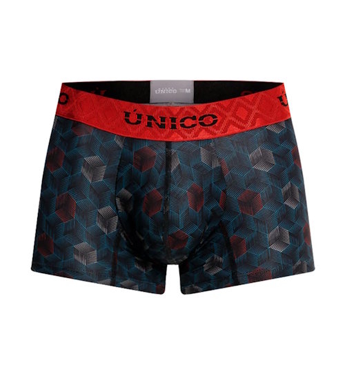 Mundo Unico Cuboide noir/print sport trunk