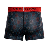 Mundo Unico Cuboide noir/print sport trunk