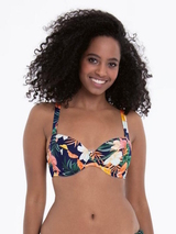 Maillots de bain Rosa Faia Luna bleu/print soutien-gorge bikini corbeille