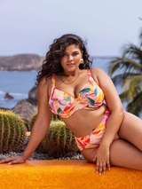 Elomi Swim Sancho Beach orange/rose soutien-gorge bikini corbeille
