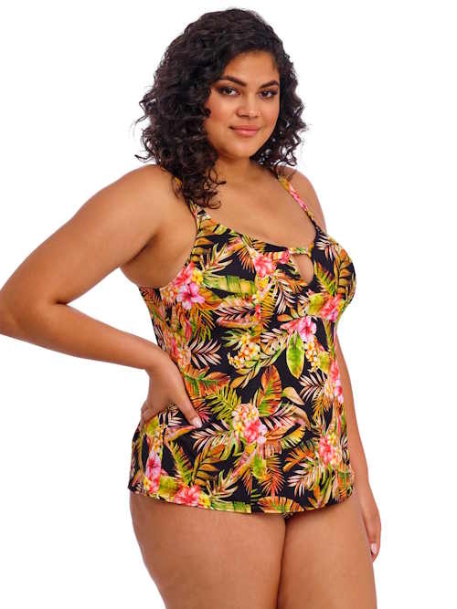 Elomi Swim Tiger Valley noir tankini top