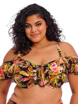 Elomi Swim Tiger Valley noir soutien-gorge bikini corbeille