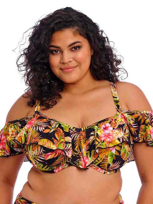 Elomi Swim Tiger Valley noir soutien-gorge bikini corbeille