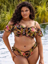 Elomi Swim Tiger Valley noir slip de bikini