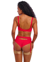 Freya Loveland rouge jarretelles garter belt