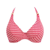 Fantasy Swim Koh Lipe rouge/blanc haut de bikini préformé