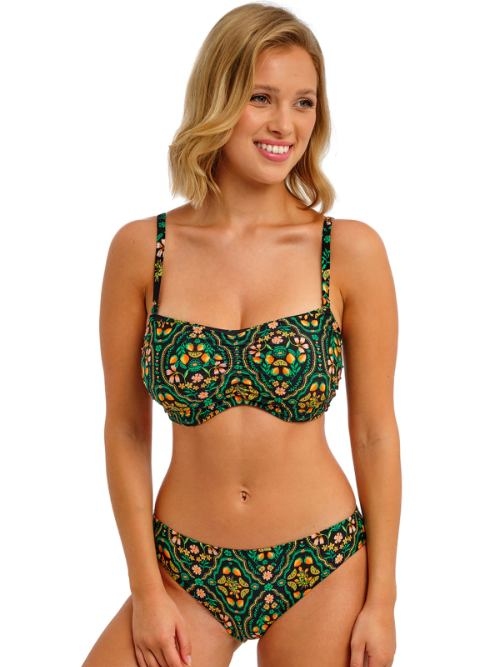 Freya Swim Sunset In Seville noir/print soutien-gorge bikini corbeille