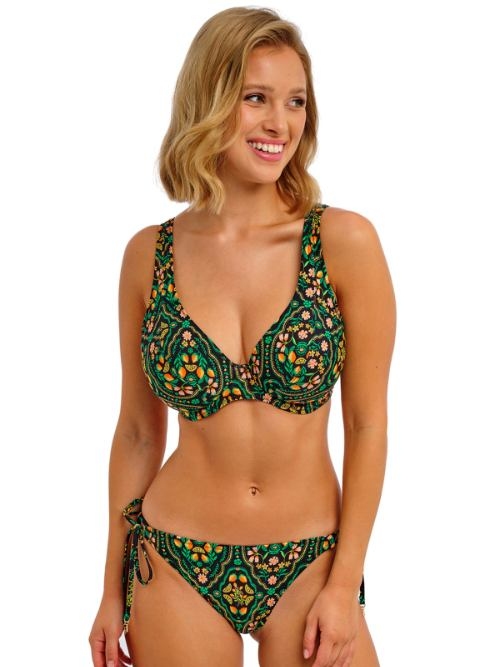 Freya Swim Sunset In Seville noir/print soutien-gorge bikini corbeille