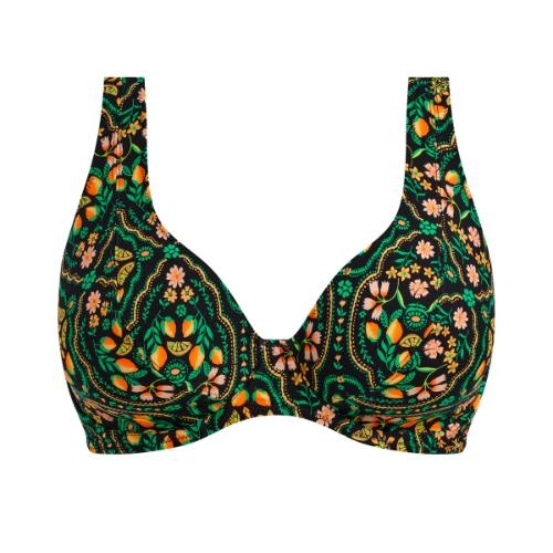 Freya Swim Sunset In Seville noir/print soutien-gorge bikini corbeille