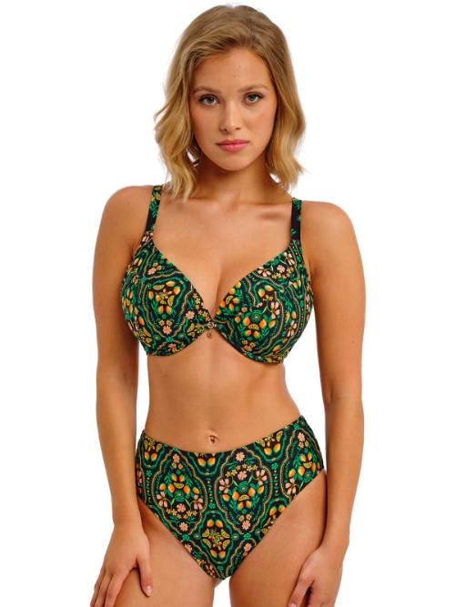 Freya Swim Sunset In Seville noir/print soutien-gorge rembourré