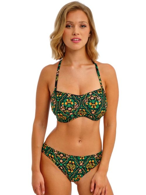 Freya Swim Sunset In Seville noir/print slip de bikini