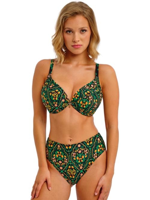 Freya Swim Sunset In Seville noir/print slip de bikini