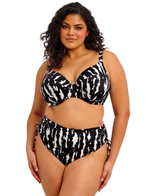 Elomi Swim Echo Shell noir/blanc soutien-gorge bikini corbeille